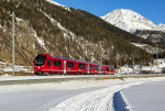 Lokomotiva: ABe 4/16 3120 | Vlak: RE 1354 ( St.Moritz - Landquart ) | Místo a datum: Zernez 09.02.2022